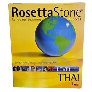 Rosetta Stone Thai Level 1 Language Learning Software Boxed PC Mac Retail